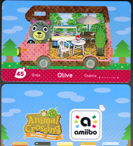 Olive - Welcome Series #45 Animal Crossing Amiibo Card
