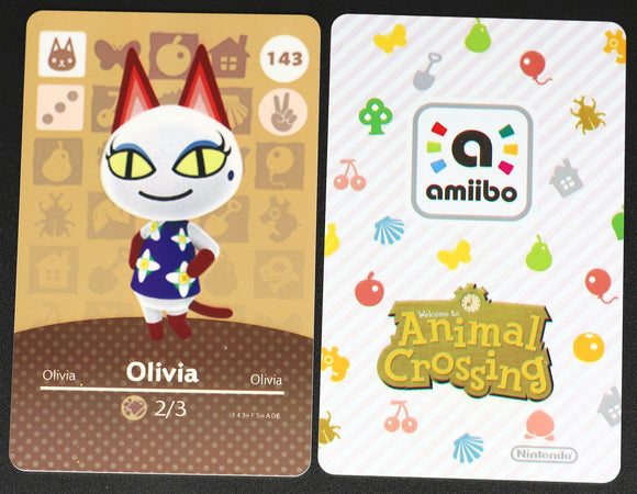 Olivia #143 Animal Crossing Amiibo Card