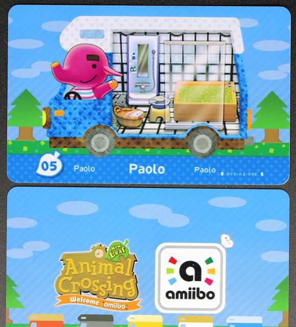 Paolo - Welcome Series #05 Animal Crossing Amiibo Card