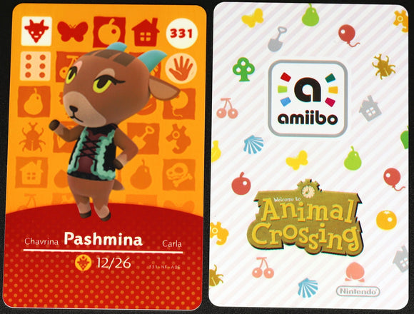Pashmina #331 Animal Crossing Amiibo Card