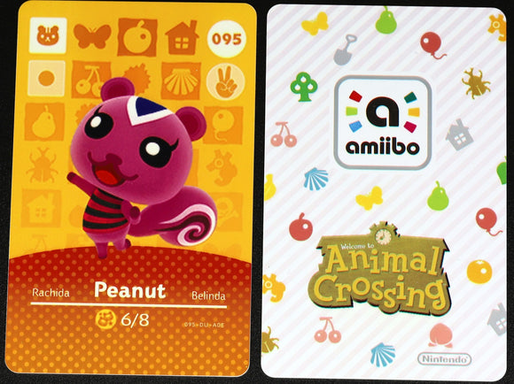 Peanut #095 Animal Crossing Amiibo Card