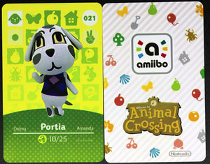 Portia #021 Animal Crossing Amiibo Card