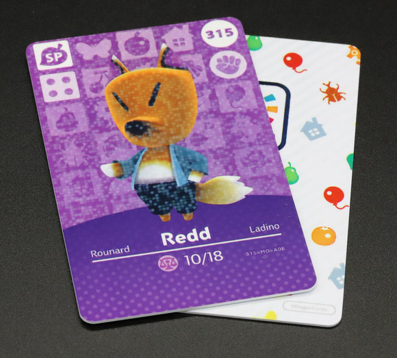 Redd #315 Animal Crossing Amiibo Card (Special Character)