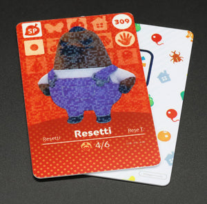 Resetti #309 Animal Crossing Amiibo Card (Special Character)