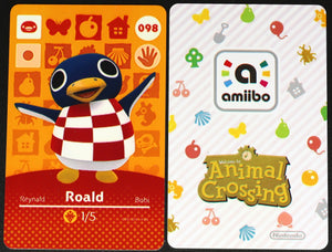 Roald #098 Animal Crossing Amiibo Card