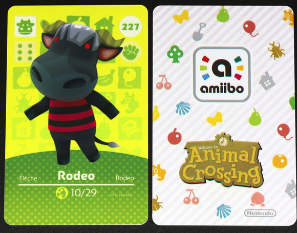 Rodeo #227 Animal Crossing Amiibo Card