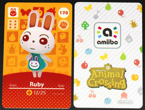 Ruby #170 Animal Crossing Amiibo Card