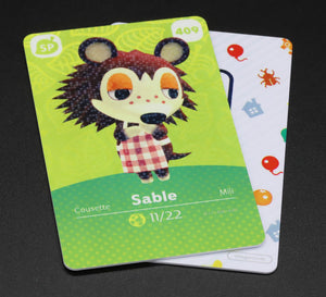 Sable #409 Animal Crossing Amiibo Card (Series 5 Special Character)