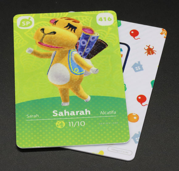 Saharah #416 Animal Crossing Amiibo Card (Series 5 Special Character)