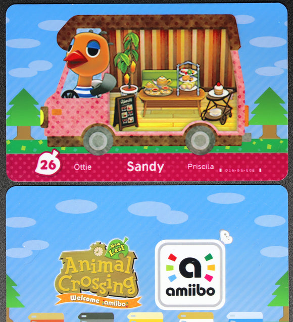 Sandy - Welcome Series #26 Animal Crossing Amiibo Card