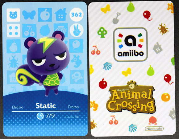 Static #362 Animal Crossing Amiibo Card