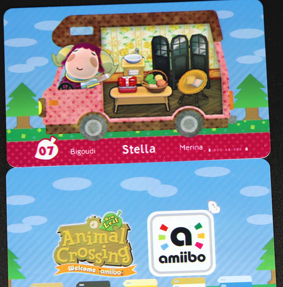 Stella - Welcome Series #07 Animal Crossing Amiibo Card