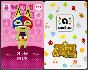 Stinky #259 Animal Crossing Amiibo Card
