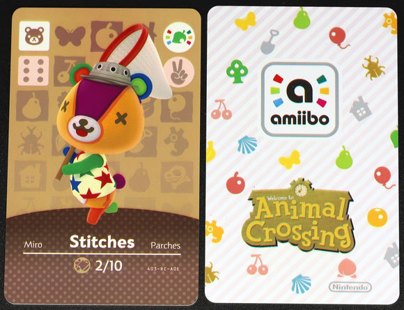 Stitches #318 Animal Crossing Amiibo Card