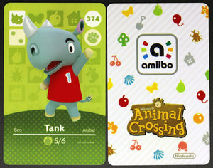Tank #374 Animal Crossing Amiibo Card
