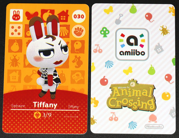 Tiffany #030 Animal Crossing Amiibo Card