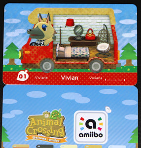 Vivian - Welcome Series #01  Animal Crossing Amiibo Card