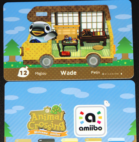 Wade - Welcome Series #12 Animal Crossing Amiibo Card