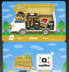 Weber- Welcome Series #35 Animal Crossing Amiibo Card