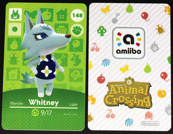 Whitney #148 Animal Crossing Amiibo Card