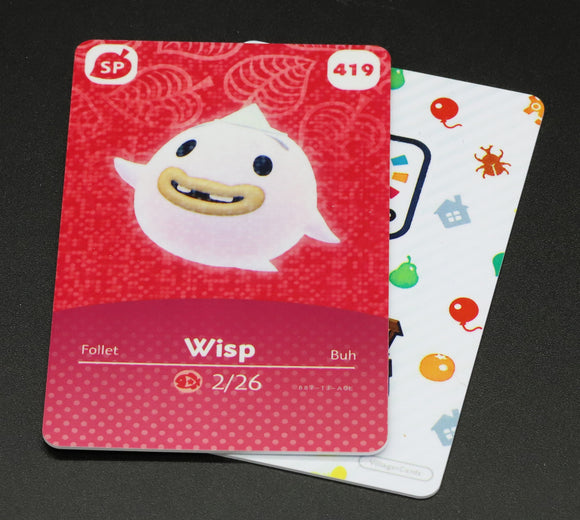 Wisp #419 Animal Crossing Amiibo Card (Series 5 Special Character)