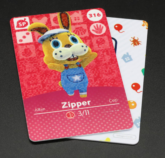 Zipper #316 Animal Crossing Amiibo Card (Special Character)